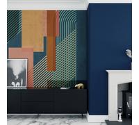 Superfresco Easy Graphic Navy Print To Order 3m x 2.8m Mural | Wallpaper Roll