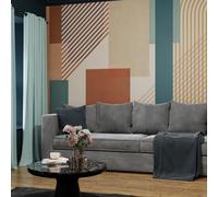 Superfresco Easy Graphic Teal Terracotta Print To Order 3m x 2.8m Mural | Wallpaper Roll