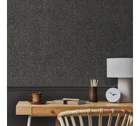 Superfresco Easy Hearthbound Texture Charcoal Wallpaper | Paste The Wall | Black Textured | Eco-Friendly