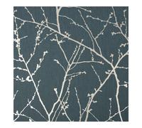 Superfresco Easy Innocence Branch Green & Silver Metallic Wallpaper