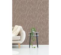 Superfresco Easy Innocence Branch Mushroom Wallpaper | Paste The Wall | Natural Trees | Eco-Friendly