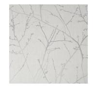 Superfresco Easy Innocence Wallpaper | Branch Design White Mica & Silver