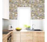 Superfresco Easy Jungle Animals - Jaune Wallpaper