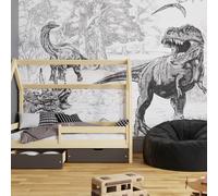 Superfresco Easy Jurassic Dino Mono Print To Order Fixed Size Mural | Wallpaper Roll