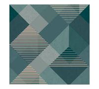 Superfresco Easy Kaleidoscope Geometric Emerald Wallpaper | Paste the Wall | Green Geometric | Eco-Friendly