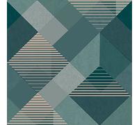 SUPERFRESCO EASY KALEIDOSCOPE EMERALD WALLPAPER, Green