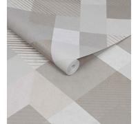 Superfresco Easy Kaleidoscope Geometric Natural Wallpaper | Paste the Wall | Beige Geometric | Eco-Friendly