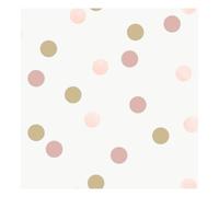 Superfresco Easy Kids Pink/gold Dotty Polka Wallpaper Pink