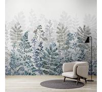 Superfresco Easy Leaf Silhouette Indigo Print To Order Fixed Size Mural in Purple Superfresco Easy Purple