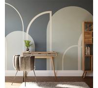 Superfresco Easy Linear Arch Navy Print To Order 3m x 2.8m Mural | Wallpaper Roll