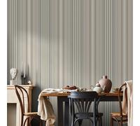 Superfresco Easy Loom Stripe Stone Wallpaper | Paste The Wall | Cream Stripes | Eco-Friendly