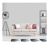 Superfresco Easy Losanges Filaires Silver Wallpaper