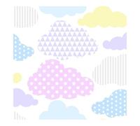 Superfresco Easy Marshmallow Clouds & Harlequin Print Multicolour Paste the Wall Wallpaper