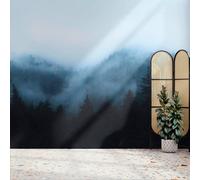 Art For The Home Misty Landscape Navy Print To Order Fixed Size Mural