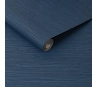 SUPERFRESCO EASY SERENITY PLAIN NAVY WALLPAPER, Blue