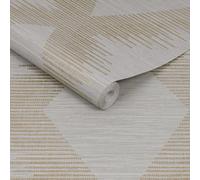 Superfresco Easy Neutral & Gold Serenity Large Scale Geometric Wallpaper