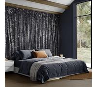 Superfresco Easy Painterly Woods Navy Print To Order Fixed Size Mural | Wallpaper Roll