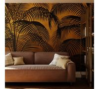 Superfresco Easy Palm Silhouette Golden Ochre Print To Order 3m x 2.8m Mural | Wallpaper Roll