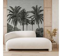 Superfresco Easy Palma Black & White Print To Order 3m x 2.8m Mural | Wallpaper Roll