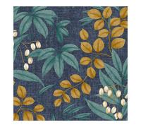 Superfresco Easy Persephone Navy/Ochre Floral Wallpaper | Paste the Wall | White Floral | Eco-Friendly