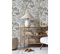 Superfresco Easy Persephone Neutral Beige Leaves Wallpaper Superfresco Easy Beige One Size