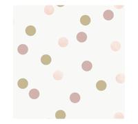 Superfresco Easy Polka Wallpaper | Pink & Gold Dots