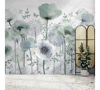 Superfresco Easy Poppy Teal Print To Order Fixed Size Mural | Wallpaper Roll