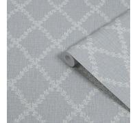 Superfresco Easy Powder Blue Geometric Patterned Smooth Wallpaper