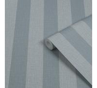 Superfresco Easy Powder Blue Stripe Patterned Smooth Wallpaper