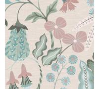 Superfresco Easy Prarie Spring Wallpaper | Paste the Wall | Blue Botanical | Eco-Friendly