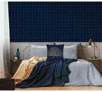 Superfresco Easy Rattan Geometric Navy Wallpaper