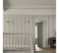 Superfresco Easy Regent Stripe Stone Wallpaper | Paste The Wall | Cream Stripes | Eco-Friendly