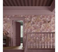 Superfresco Easy Regent Stripe Thistle Wallpaper in Purple Superfresco Easy Purple