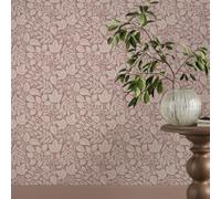 Superfresco Easy Rustling Leaves Blush Wallpaper