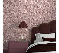 Superfresco Easy Rustling Leaves Plum Wallpaper