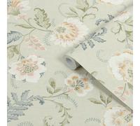 Superfresco Easy Sage Floral Contemporary Smooth Wallpaper