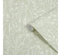 Superfresco Easy Sage Floral Patterned Smooth Wallpaper