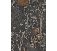 Superfresco Easy Black & Copper Metallic Organics Floral Wallpaper | Paste The Wall | Black Geometric | Eco-Friendly