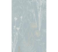 Superfresco Easy Duck Egg Metallic Organics Floral Wallpaper | Paste The Wall | Green Geometric | Eco-Friendly