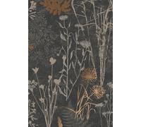 Superfresco Easy Sage Metallic Organics Floral Wallpaper Superfresco Easy Charcoal One Size