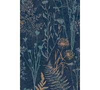 Superfresco Easy Sage Metallic Organics Floral Wallpaper Superfresco Easy Dark Navy One Size