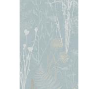 Superfresco Easy Sage Metallic Organics Floral Wallpaper Superfresco Easy Duck Egg Blue One Size