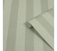Superfresco Easy Sage Stripe Patterned Smooth Wallpaper