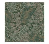 Superfresco Easy Scattered Leaves Floral Forest Green Wallpaper | Paste The Wall | White Leaves | Eco-Friendly