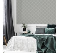 Superfresco Easy Serpentine Geometric Grey Wallpaper
