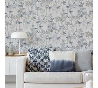 Superfresco Easy Solstice Pale Blue Floral Wallpaper | Paste The Wall | Blue Floral | Eco-Friendly