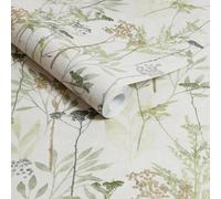 Superfresco Easy Solstice Sage Green Floral Wallpaper