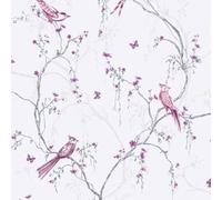 Superfresco Easy Songbird Lilac Decorative Wallpaper - 10m
