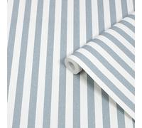 Superfresco Easy Superfresco Blue & White Stripe Classic Smooth Wallpaper