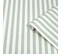 Superfresco Easy Superfresco Green & White Stripe Classic Smooth Wallpaper